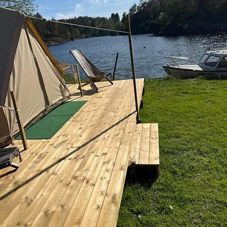 Hommen Gard Glamping Hotel Risor Exterior photo